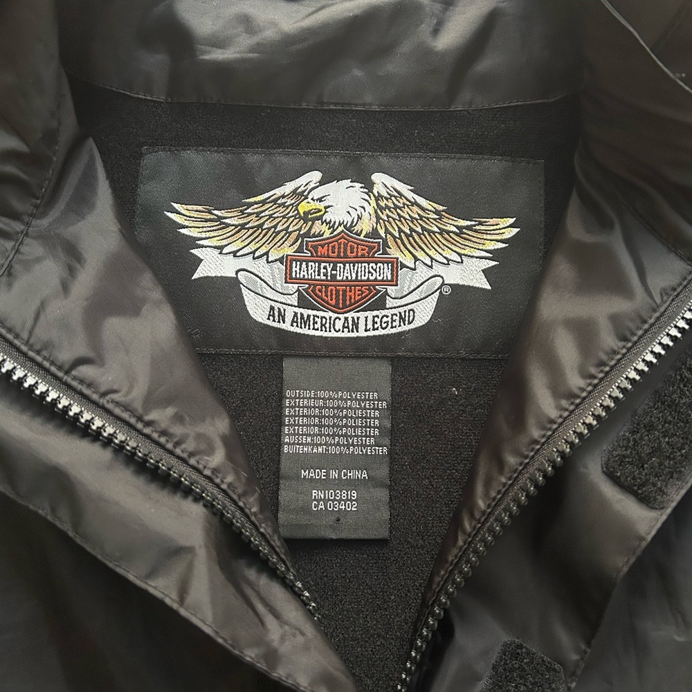 Harley Davidson windbreaker jacket size L